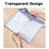 Custom 10PCS PVC Mesh Zipper Pouch Waterproof Document Bag for School Office, Print Your Logo Zip File Folders