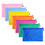 Aspire Mesh Laminated Zipper Pouches Transparent Document Folders Pencil Pen Case Multicolor Assorted Size Travel Bags for Office Student Supplies, Price/piece