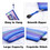 MUKA Rainbow Striped Zipper Pouch Waterproof Storage Bags Pencil Case for Travel Cosmetic Toiletry Puzzle Organizing