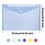 Custom Print Transparent Poly Envelope Folder with Snap Button Closure,A4 Size