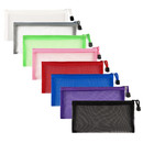 Aspire Mesh Cosmetic Bags, Nylon Makeup Pouches with Zipper for Home Office Purse Bag