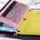 Aspire Binder File Holder Pencil Pouch Double Zipper Pouch for 3 Ring Binder with 1 Clear View Window, B5 Size