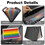 Aspire 13 Pockets Rainbow Expanding Folder for Receipts and Documents, Accordion File Organizer with Front Pocket, Portable Plastic Receipt Folder