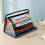 Aspire 13 Pockets Rainbow Expanding Folder for Receipts and Documents, Accordion File Organizer with Front Pocket, Portable Plastic Receipt Folder