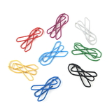 100 PCS Awareness Ribbon Shaped Paper Clips, Vinyl Coated Paperclips Cute Office Supplies 1 1/4