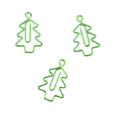 (Price/100 Paper Clips) Christmas Tree Shaped Paper Clips, 1 1/4