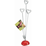 Muka Picture Stand, 4 Clips Heart Photo Holder Card Note Memo Clip Tree Place Cards Holder