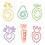 Muka 60 PCS Animal Shaped Paper Clips, Cute Paper Clips Vegetable Shaped for Office School Notebook, Vinyl Coated Paperclips Cute Office Supplies