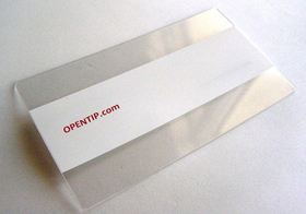 Custom Transparent Plastic Business Cards, Full Color Printed - Thickness 0.38mm