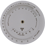 Blank 6" Diameter 2-Wheel Body Mass Index Calculator