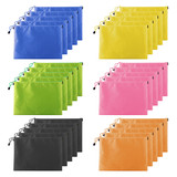 Muka Storage Bags, Zipper File Bags, Waterproof Zipper Mesh Bags Pencil Pouch Classroom Supplies Wholesale