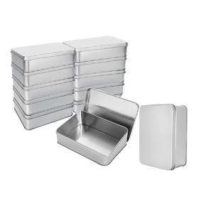 Muka Metal Tin Box Containers, Tin Box with Lids, Portable Small Storage Containers, Tin Box Containers, Small Tins with Lids