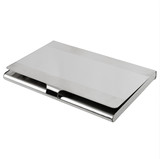 Business Metal Card Holder with Polished Mirror Stainless Steel Case Slim Minimalist Design Case for Men and Women, 3.7