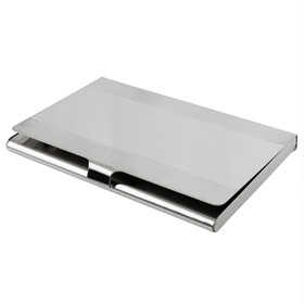 Muka Business Metal Card Holder with Polished Mirror, Stainless Steel Case Slim Minimalist Design Case for Men and Women