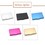 Muka Custom Aluminium Alloy Name Card Holder Large Capacity Business Card Case,3.66"L x 2.45"W x 0.4"H, Laser Engraved, Price/Each