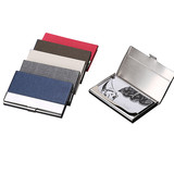 Muka Stainless Steel and PU Leather Business Card Case Multi Card Case ID Holder, 3.74