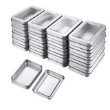Muka Rectangular Tin Box, Tin Box with Lids, Portable Small Storage Containers, Small Tin with Lid