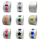Removable Star Labels, 500PCS per Roll, 0.75 Inch - In Stock