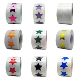 Removable Star Labels, 500PCS per Roll, 0.75 Inch - In Stock