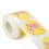 250 PCS Breast Cancer Awareness Sticker Roll - Pink Bow Stickers, Gold Background, 2"Dia Standard Permanent Adhesive, Price/Roll