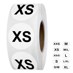 Muka 500 PCS 0.75 Inch White Round Size Sticker For T-Shirts