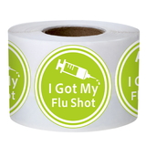 Officeship 200 PCS 2 Inch I Got My Flu Shot Stickers