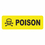 Muka 500 PCS 0.5" x 1.5" Poison Warning Labels