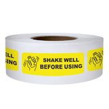 Officeship 500 PCS 0.5" x 1.5" Shake Well Before Using Warning Labels