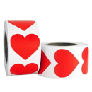 Officeship 500 PCS 1 Inch Heart Labels, Heart Stickers