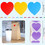 Muka 500 PCS 1 Inch Love Heart Stickers Heart Labels, Heart Stickers