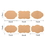 Officeship 300 PCS 1.2 x 2 Inch Gift Tag Labels Natural Kraft Label Stickers for Gifts