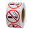 Muka 500 PCS 1 Inch No Smoking Sign Stickers Label