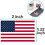 Muka 250 PCS 1.22" x 2" American Flag Stickers Label