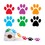 ASSORTED PAW STICKERS image