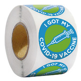 500 PCS 1.5" Dia I Got My COVID-19 Vaccine Stickers
