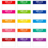 Muka 60 PCS Hello Sticker Name Tags Rainbow Sticker Hello My Name is Stickers for Baking Packaging, Food Storage Seals, 2 x 3 Inch