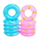 GOGO 6 PCS Mini Swim Ring, Swimming Pool Float Raft Lifebuoy For Barbie Dolls Summer Fun