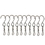 GOGO 10 Pack Turn Twirl Swirl, Swivels Dual Clip for Hanging Wind Spinners Wind Chimes SS Swivel Hook Display Twist
