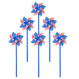 Muka 25 PCS American Flag Patriotic Pinwheels Fourth of July Party Decorations 100% Recyclable 11.8