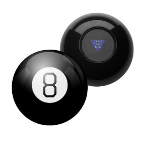 Custom 4" D Magic Eight Ball 8 Ball Fortune Teller for Adults, Silk-printing
