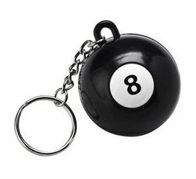 Aspire Custom Magic 8 Ball Key Chain, 1-3/4" D, Silk-printing