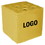 Custom Foam Desktop Puzzle Cube with Holes & Slot - Solid Color (3"), One Color Imprinted, Price/Piece