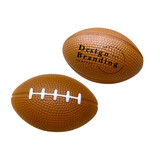 Muka Custom Brown Rugby Stress Balls One Color Silk Screen Printing, Price/Piece