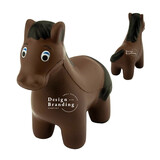 Muka Custom Horse Stress Reliever Pony Stress Reliever, One Color Silk Screen Printing, Price/Piece