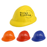 Muka Custom Hard Hat Stress Reliever, Custom Safety Helmet Stress Reliever One Color Silk Screen Printing