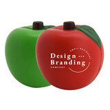 Muka Custom Simulated Apple Stress Ball Fruit Shaped Stress Reliever One Color Silk Screen Printing, Price/Piece