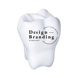 Muka Custom Simulated Tooth Toy Stress Reliever Funny Shape One Color Silk Screen Printing, Price/Piece