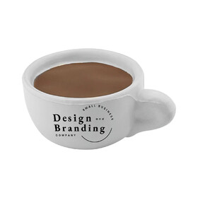 Muka Custom Tea Cup Stress Reliever, Cup Stress Reliever One Color Silk Screen Printing