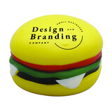Muka Custom Hamburger Model Toy Stress Reliever One Color Silk Screen Printing, Price/Piece