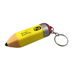 Muka Custom Pencil Stress Reliever Custom Pencil Keychain, 1.2 x 3.5 Inches, One Color Printing